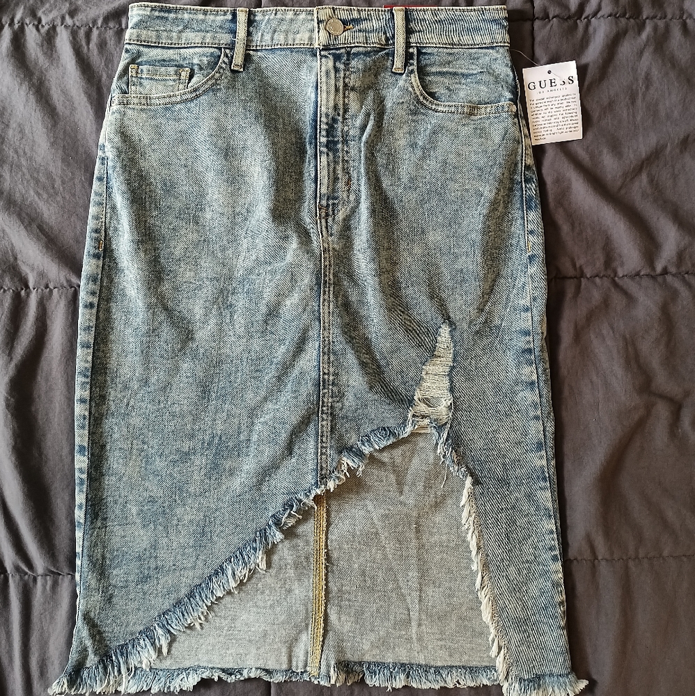 Guess jean skirt